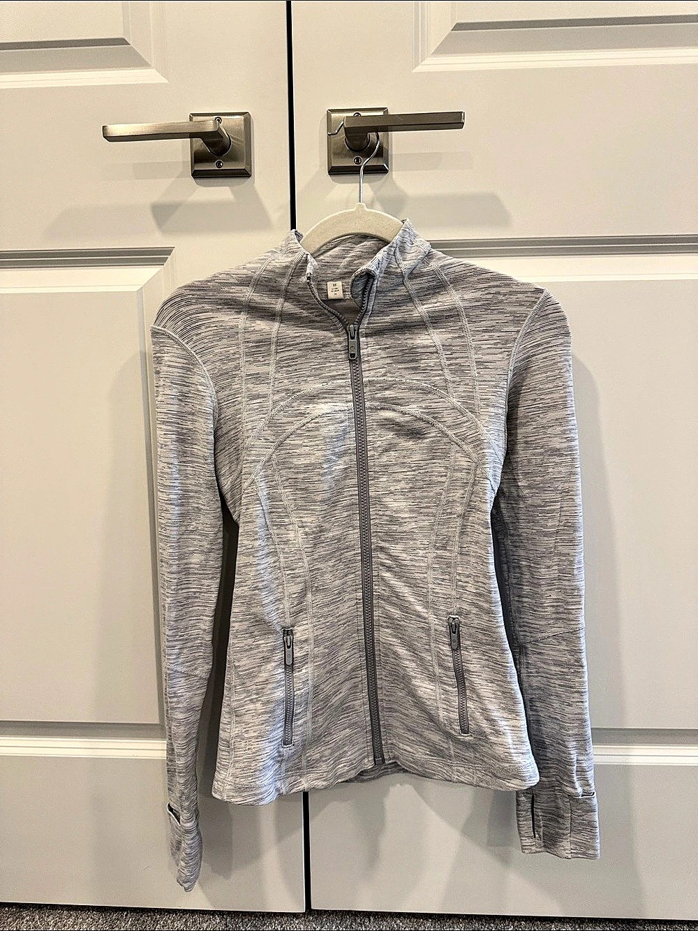 Lululemon Define Jacket Women's Gray & White Size 4